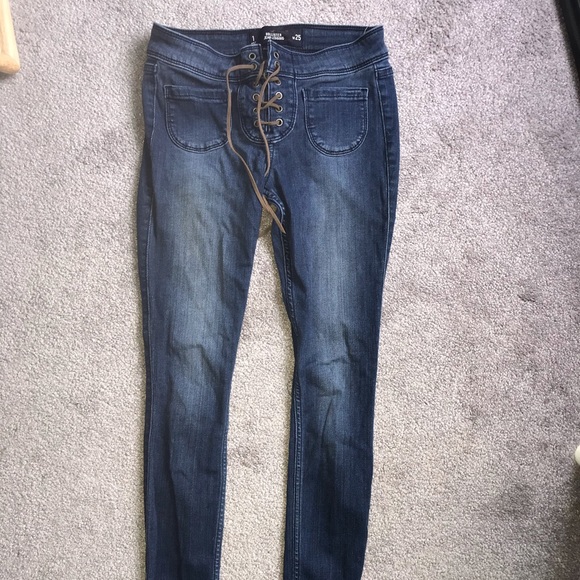 Lace up jeans - Picture 1 of 3